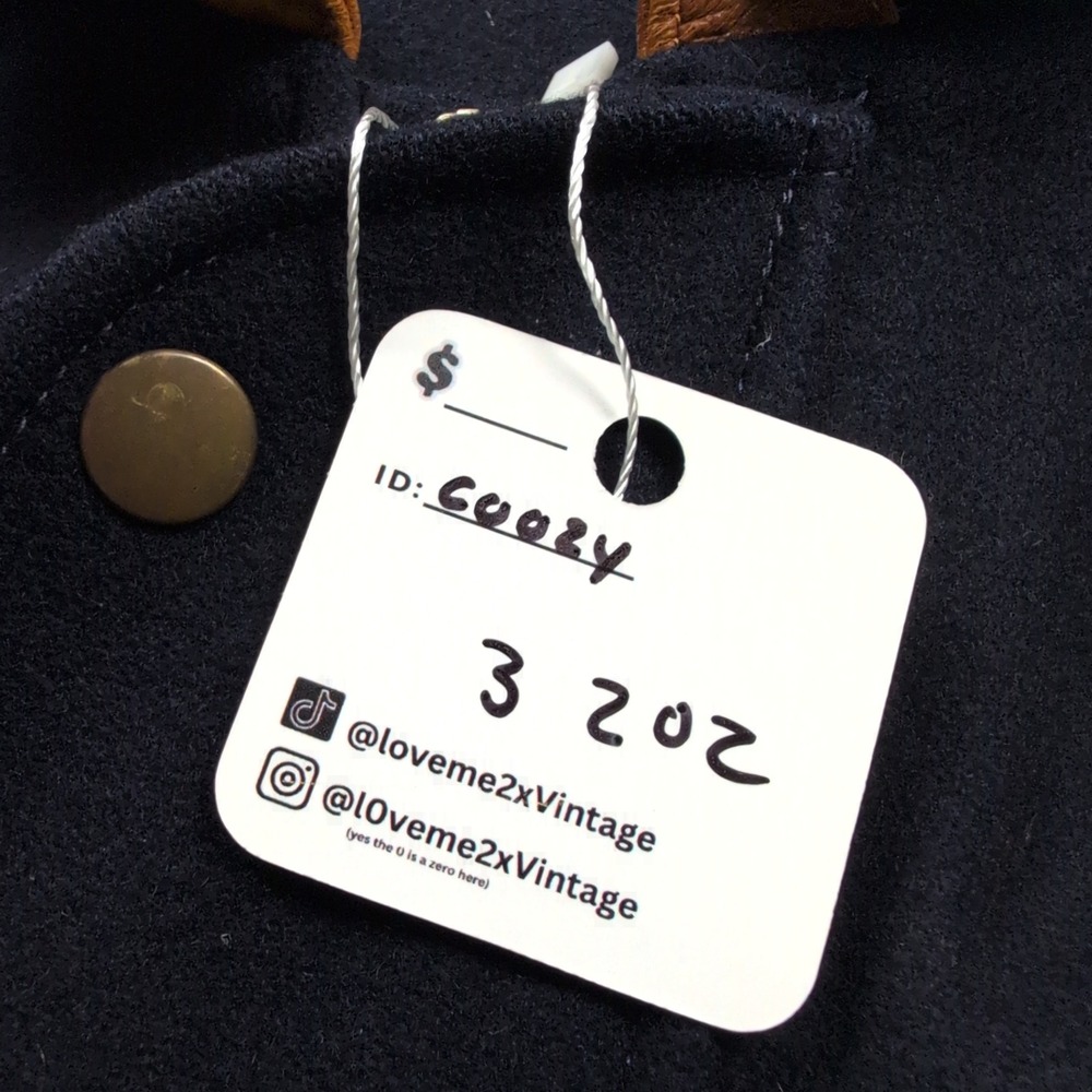 VTG‎ 90s GANT Wool Blend Leather Sleeve Bomber Varsity Jacket Mens L Color Block - Picture 9 of 9